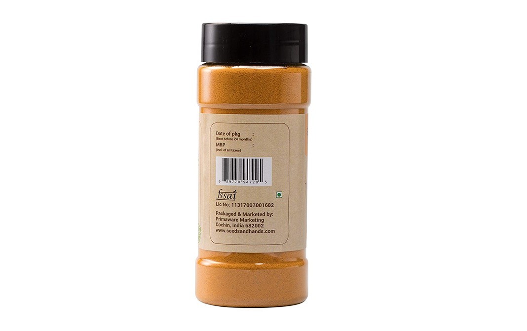 Seeds And Hands Turmeric Powder    Plastic Bottle  90 grams